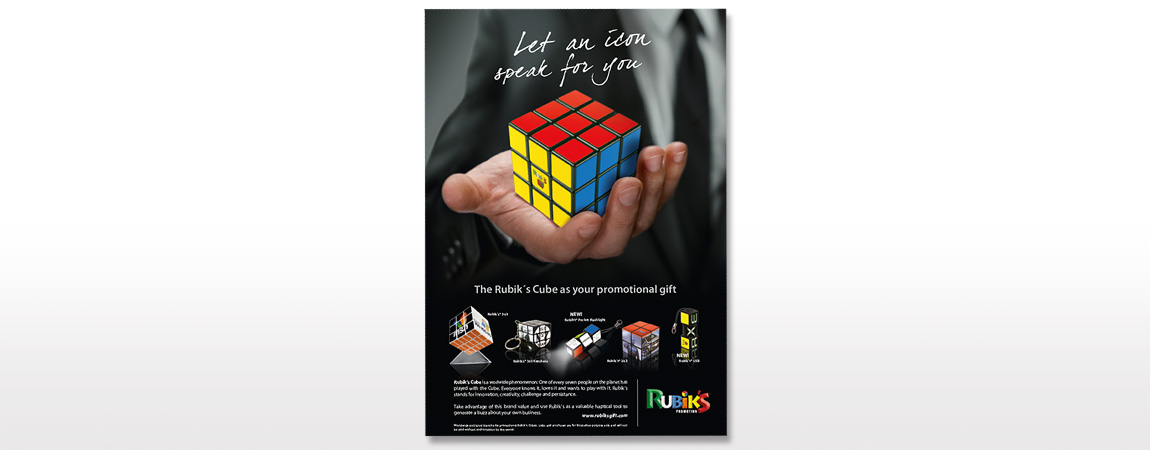 Rubik´s Cube (Werbung und haptische Kommunikation): Anzeige
