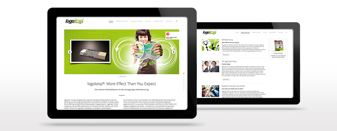 logoloop (Corporate Design und Werbung): Website